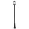 Z-Lite Broughton Outdoor Post Mounted Fixture, 2-Light, 10.25 In.W x 113.25 In.H, Black/Clear Beveled 521PHMR-519P-BK - alternate 2